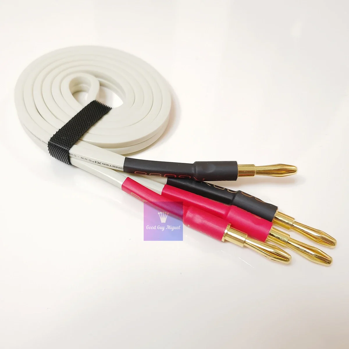 Cavo per altoparlanti stereo da una coppia con connettori a banana per cavo audio Hi-Fi Hi-End per audiofili per altoparlante amplificatore