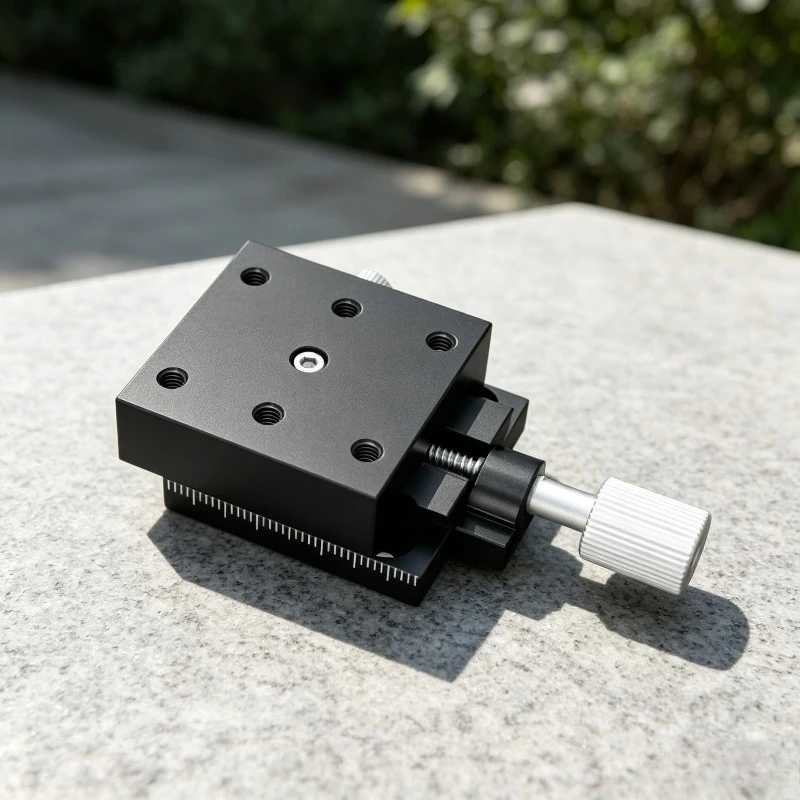 High Precision Slide Table 30/40/60 Module T-Shaped Screw Guide Rail Cross Slider X-Axis Stroke 16-76mm Manual Positioning Stage