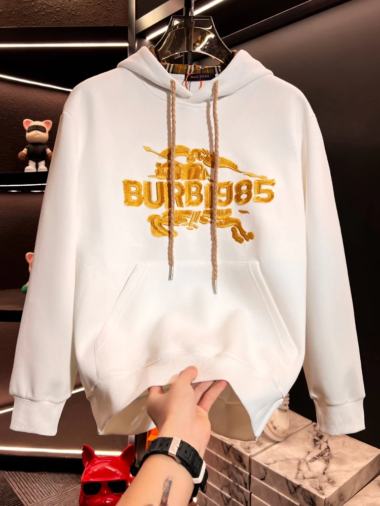 

Мужская американская толстовка-худи с вышивкой, осенне-зимняя, новая модная коллекция, брендовая, с длинным рукавом, с капюшоном, базовая кофта, куртка, верхняя одежда