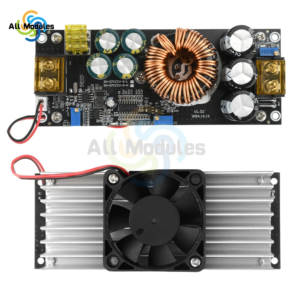 1800W 40A 1200W 20A DC-DC Boost Converter Step Up Power Supply Module Adjustable Voltage Converter