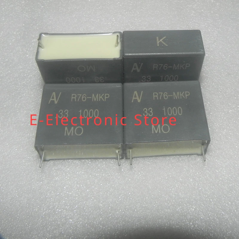 5PCS/LOT  R76 MKP 0.33UF 1000V 334J 330NF 1KV Copper Foot Thin Film Capacitors