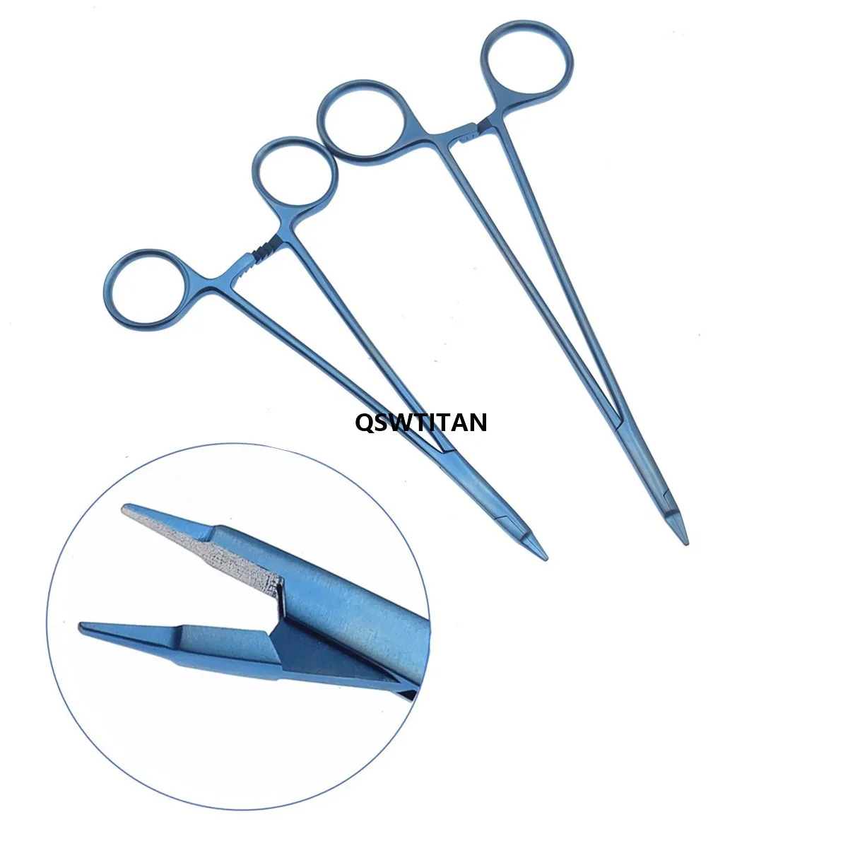 Micro Needle Holder Forceps Titanium Micro Tweezers Microscopic Surgical Forceps Ophthalmic Surgical Instrument