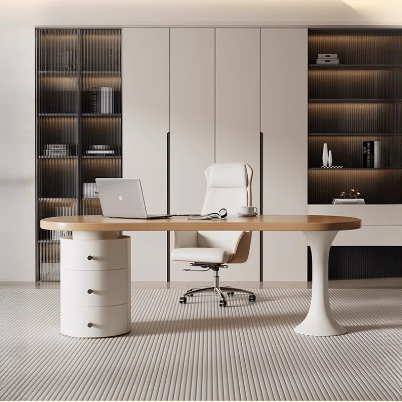 

Офисный стол, деревянный стул, эстетический дизайнерский органайзер для белой комнаты, небольшой письменный стол, стоячие ящики для учебы, офисная мебель Escritorio