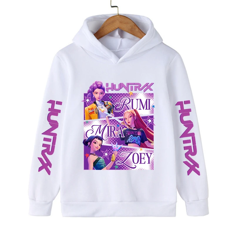 2026 New in Fashio Style Hoodie Kids Kpop Demon Hunters Children's Sweatshirt Cute Tiger Harajuku Hoody for Boys Girls Unisex