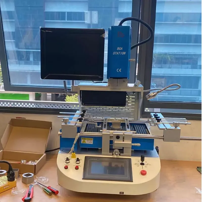 อัตโนมัติเต็มรูปแบบ LY G720 BGA Rework Station สำหรับคอนโซลเกมโทรศัพท์มือถือแล็ปท็อปคอมพิวเตอร์เครื่อง SMT เมนบอร์ดชิปซ่อม
