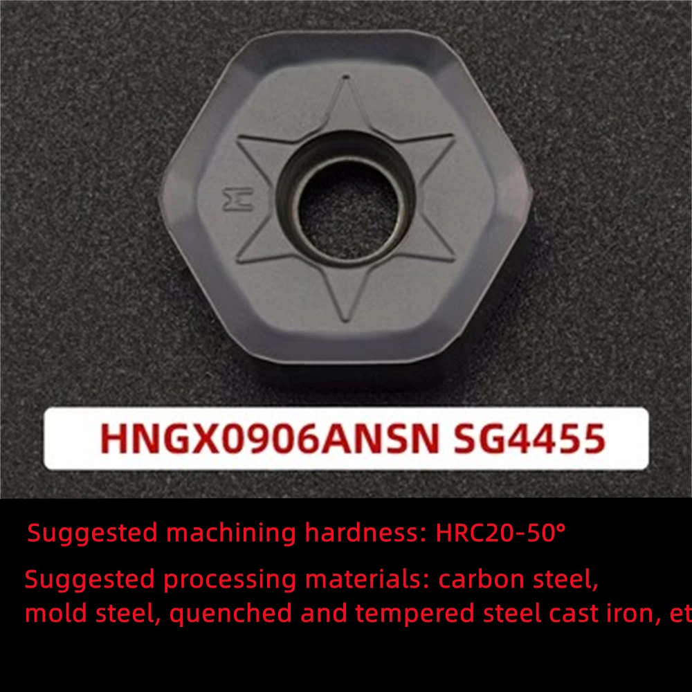 HNGX0906 high-quality 100% original 10 pieces HNGX0906ANSN fast feed hard alloy turning tool double-sided 12 edge milling blade