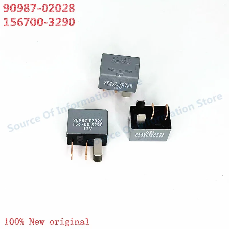 5pieces 90987-02028 Automotive Relay 156700-3290, 12V 4Pin 100% New