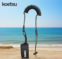 Color Anti-Lost Elastic Kayak Canoe Paddle Leash Safety Boat Fishing Rod Pole Coiled Lanyard Cord Tie Rope