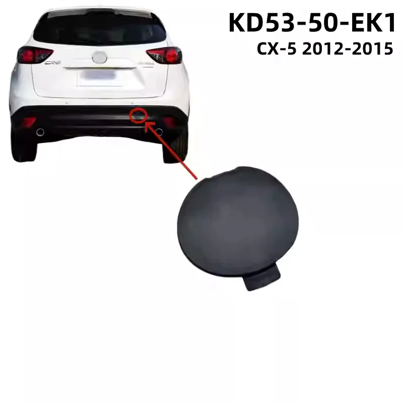 Rear Trailer Cover Plate Bumper Towing Cover Trailer Hook Cover Matte black For Mazda CX-5 CX5 2013-2016