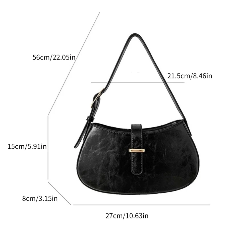 Modieuze dames crossbodytas met verstelbare riem Compacte en elegante PU-tas