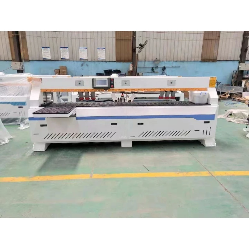 High Precision CNC Tenoner  Side Hole Machine for Cabinet Doors with Engine & Pump 2800mm Worktable Stroke 2.2kW Spindle