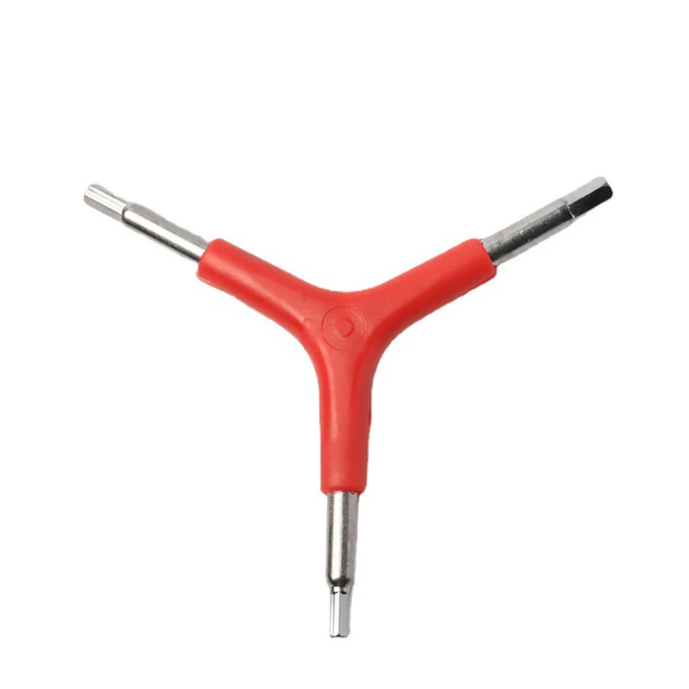 3 Way Hex Wrench Hex Wrench Triangle Design Versatile And Practical Hardened Steel Heat-treated Steel Bike Workshops