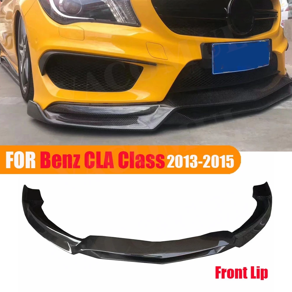 

VACOMUL Carbon Fiber Front Lip Spoiler For Mercedes Benz CLA Class W117 CLA180 CLA200 CLA250 CLA45 AMG R1 Style Bumper ChinGuard