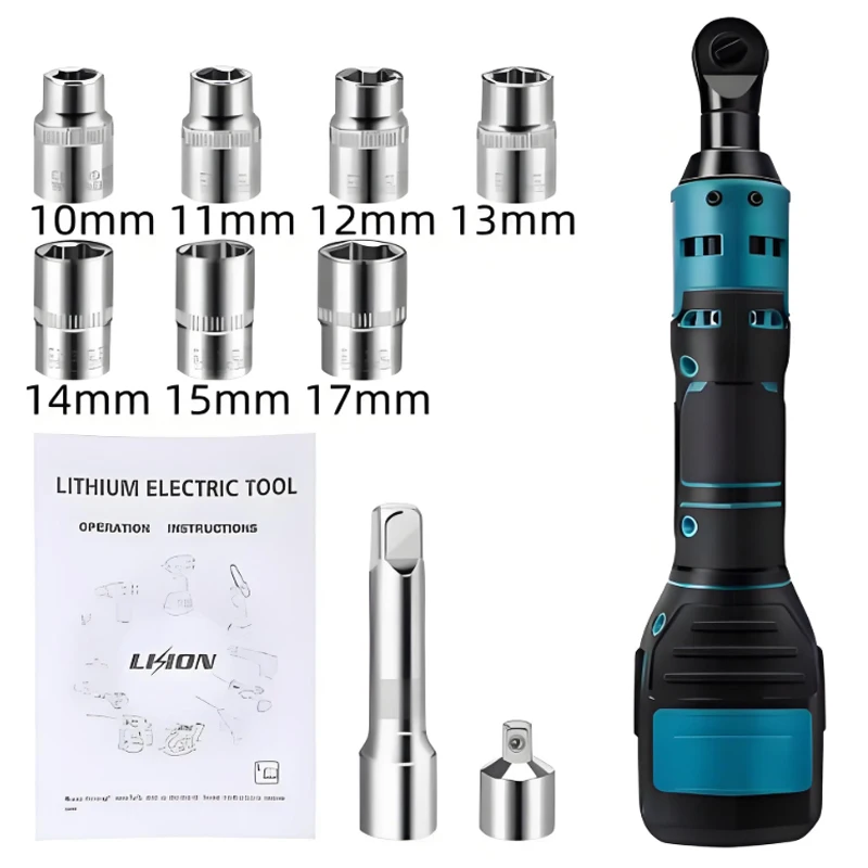 

Cordless Ratchet Wrench Electric Rechargeable Screwdriver Removal Screw Nut for Makita 21V Battery