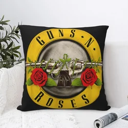 Pistolen N Rozen Bullet Logo Kussensloop Polyester Kussenhoes Decor Zware Metalen Kussensloop Hoes Auto Drop Shipping 18'
