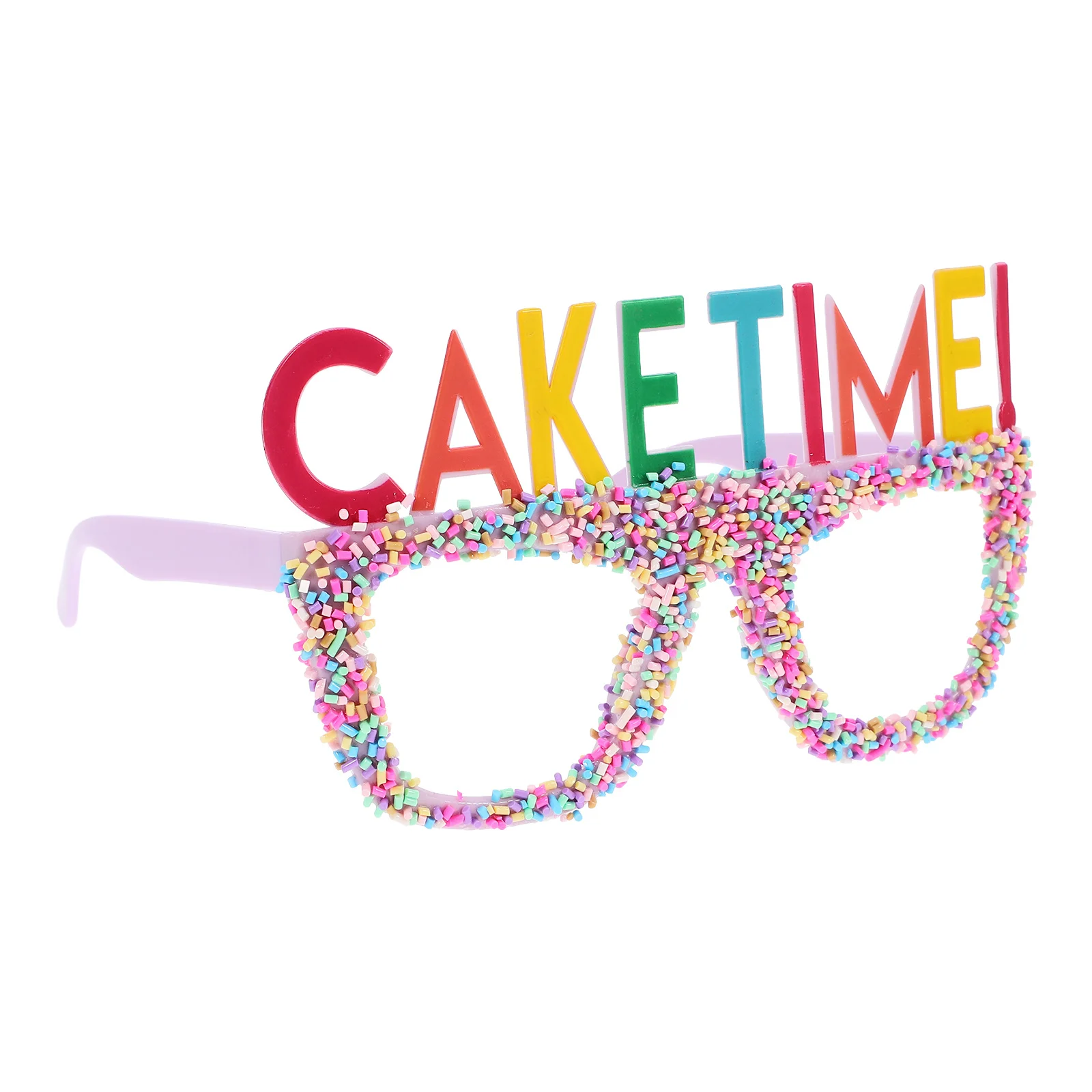 

Birthday Glasses No Lens Cake Themed Eyeglass Frame Creative Design Photo Booth Prop Festival Party Supplies Funny Glasses