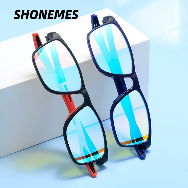 SHONEMES Colorblindness TR90 Glasses Men Women Color Weakness Corrective Eyeglasses Red Green Blindness Glasses for Daltonism