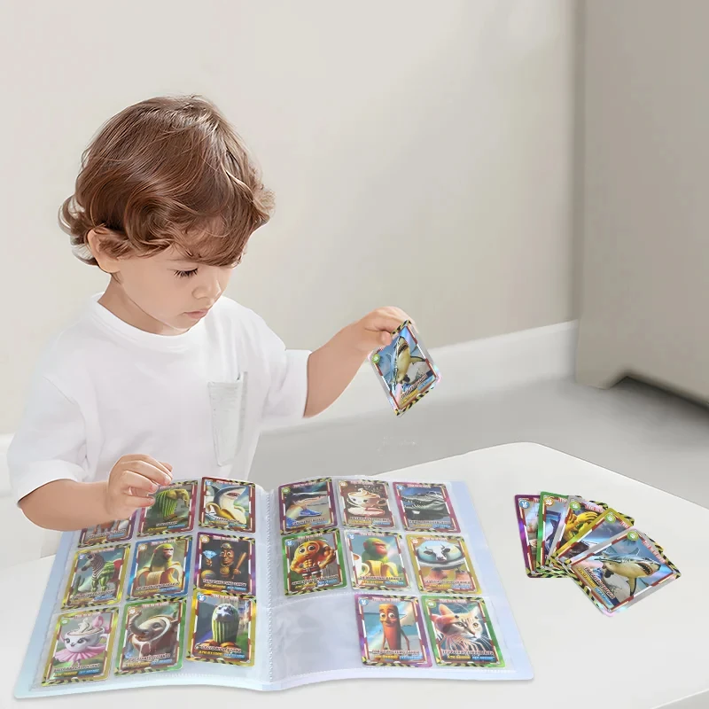 Tarjetas de colección de Brainrot italiano, folleto de tarjetas comerciales, caja de álbum, juego de tarjetas de juego Tung Tung Sahur, libro de juguetes, regalos, no tarjetas
