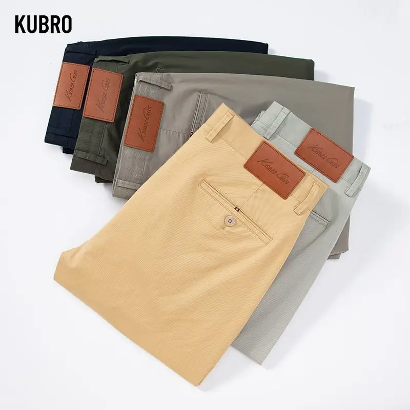 

Spring Summer Style Men's Casual Pants Straight Black Khaki Long Pants Trousers For Men High Quality Male Casual Pants trousers