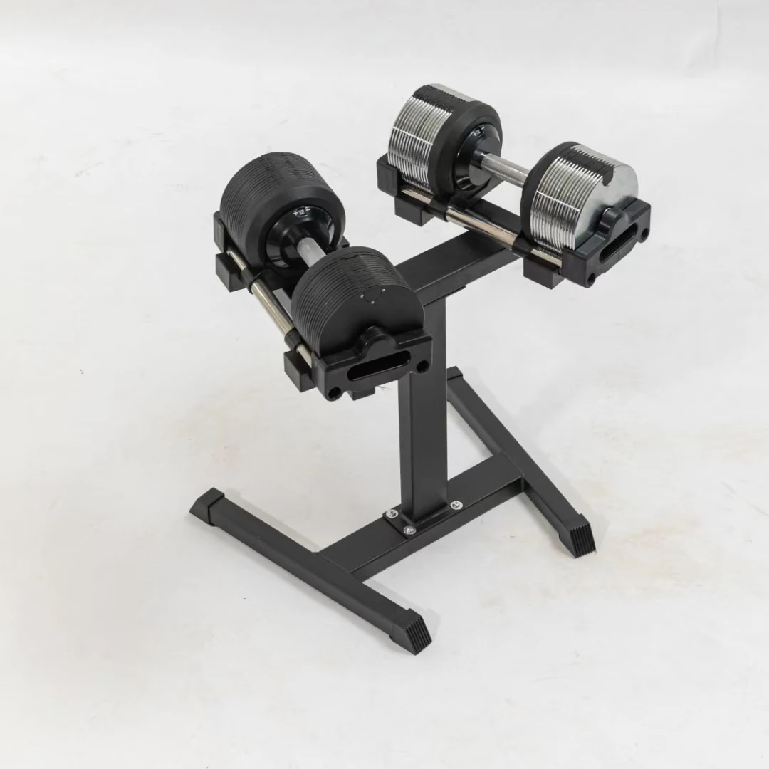 شعار مخصص 24 كجم/28 كجم/40 كجم/50 رطل/70 رطل/80 رطل مجموعة دمبل قابلة للتعديل للياقة البدنية في صالة الألعاب الرياضية التجارية