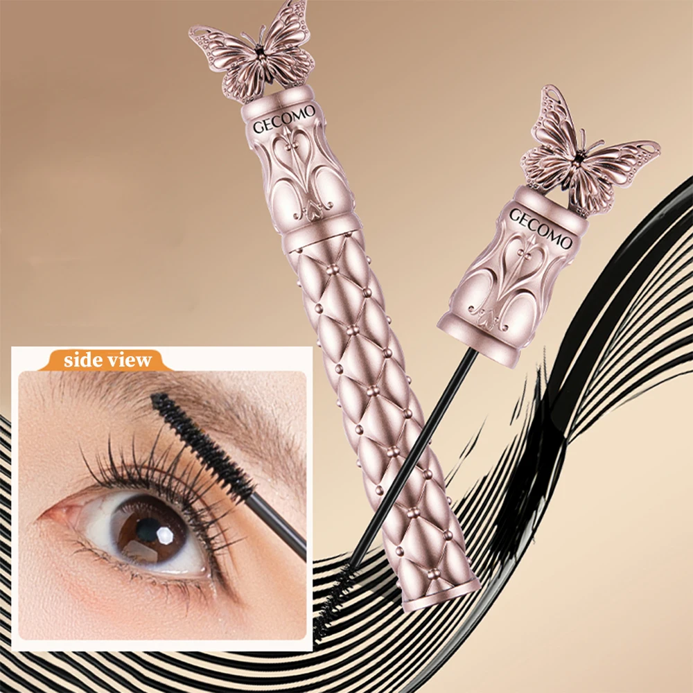 GECOMO Butterfly Flying Volume Mascara Curl Long-lasting Makeup Thin Brush Eyelash Primer Shape