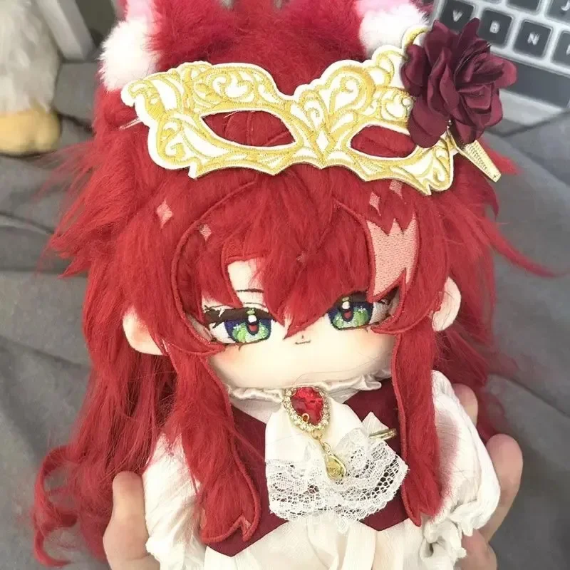 Honkai Anime: Star Rail Argenti Animal Ear Cosplay, muñeca de peluche, esqueleto, cuerpo, vestido, peluches, figuras, regalo de Navidad, 20cm