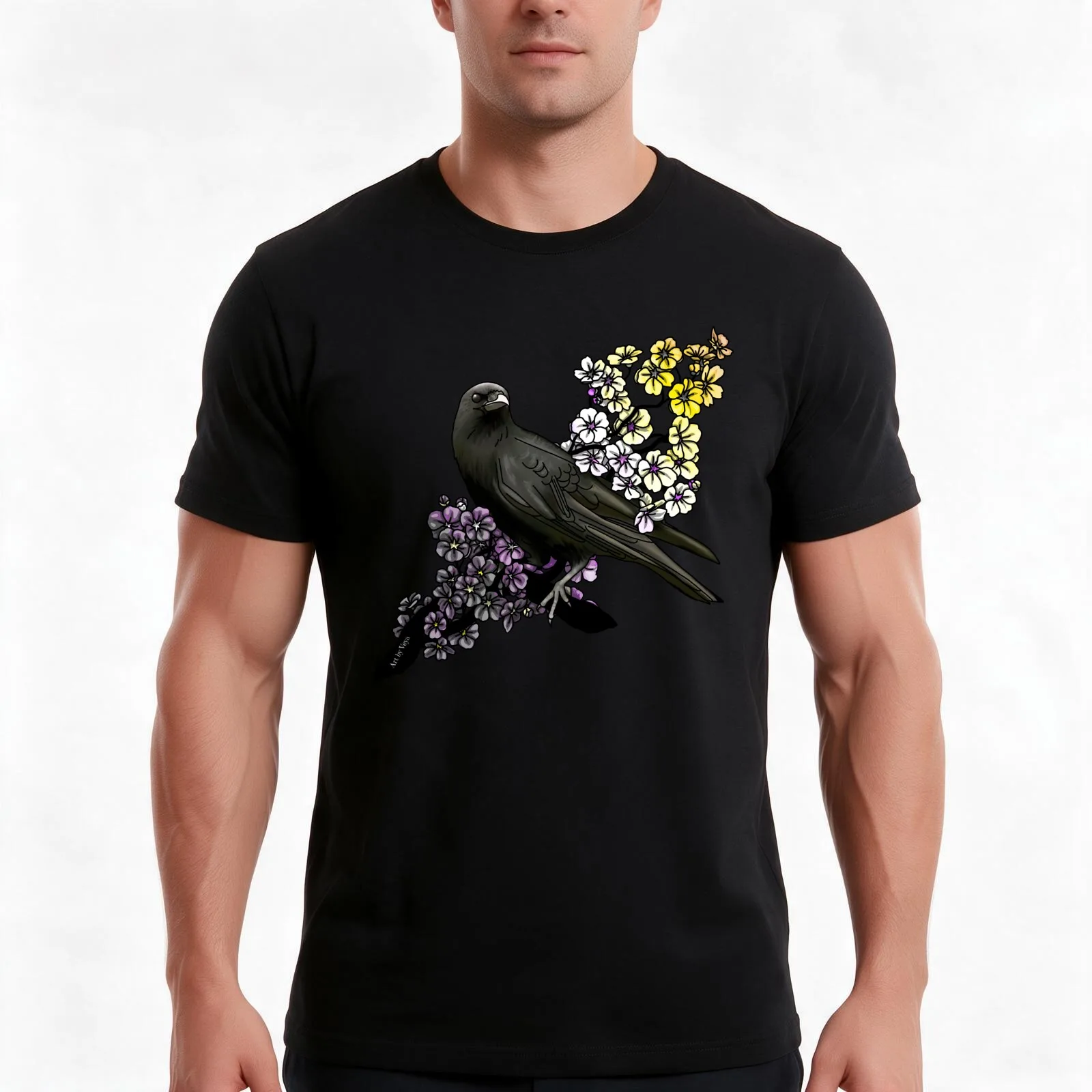 Non-binary Crow 2023 T-Shirt, Cool Short Sleeve T Shirt, Loose Casual Summer Unisex Top