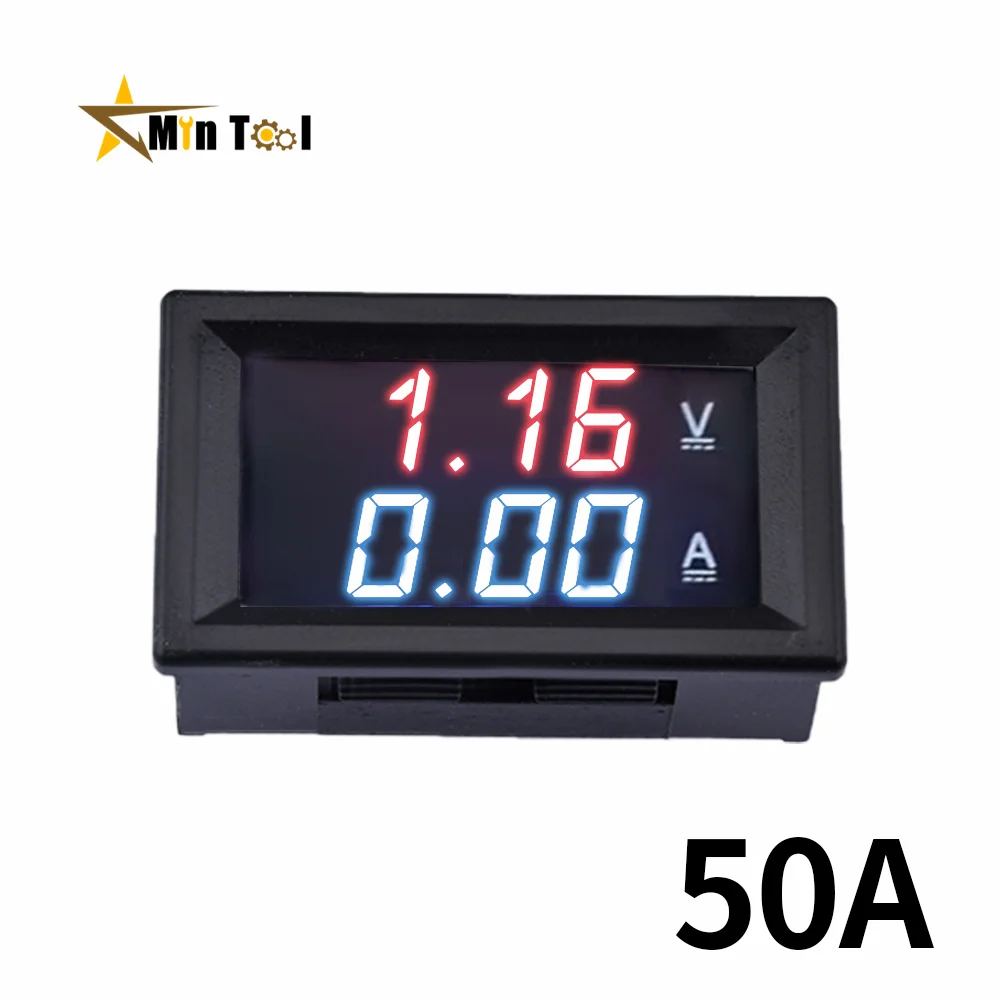 0.56'' 0-100V 10A 50A 100A LED Digital Voltmeter Ammeter Voltage Meter Volt Detector Tester Monitor Panel Measuring Tool