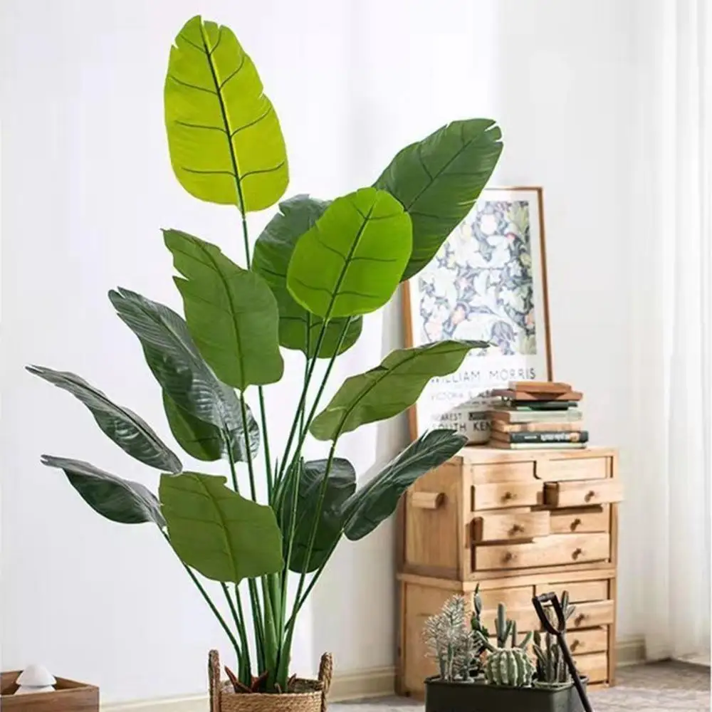

Garden Tropical Greenery Living Room Faux Banana Tree Fake Plant Artificial Palm Home Decoration