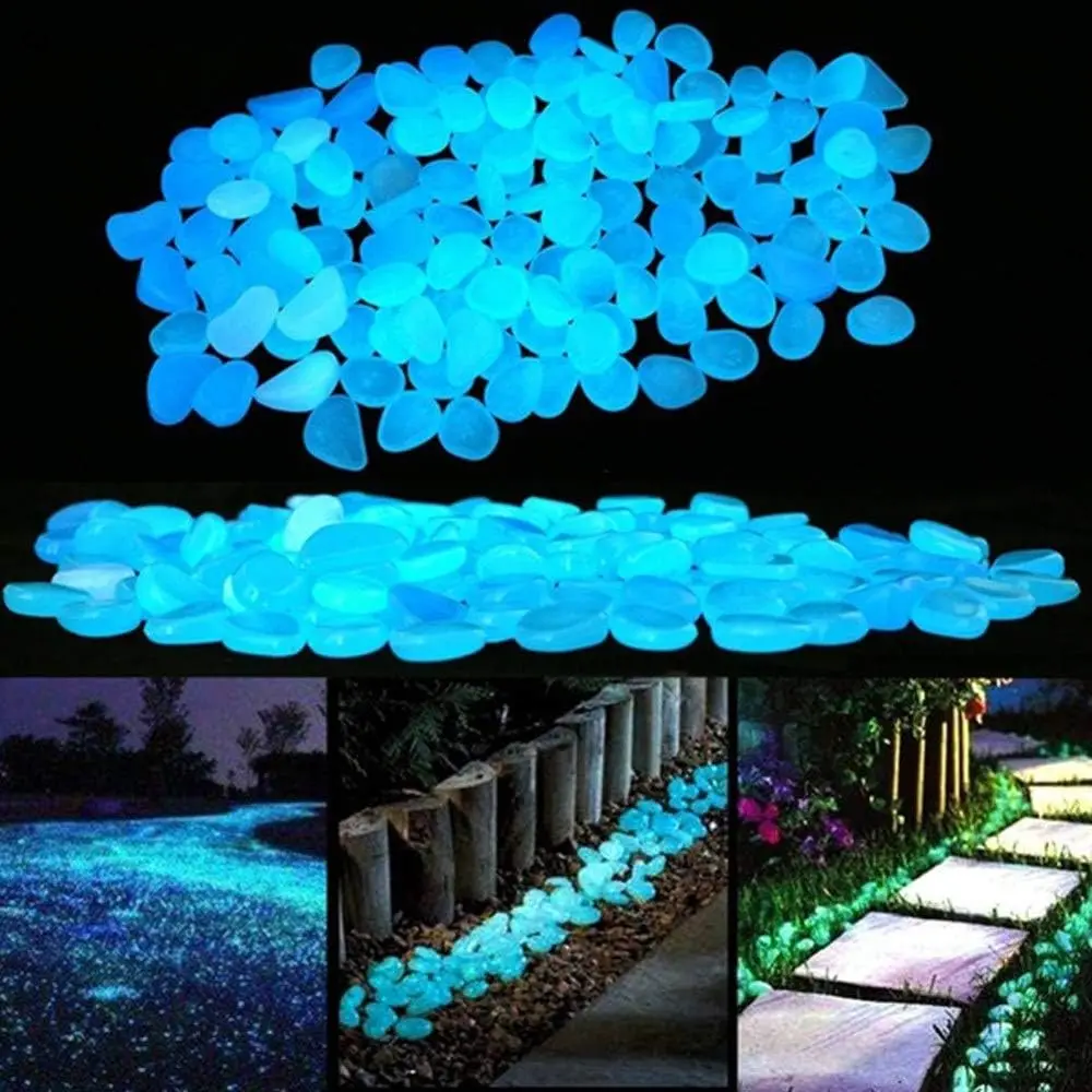 Glowing rock bulk garden outdoor garden glowing pebbles glowing stone backyard landscape fish tank plant decoration