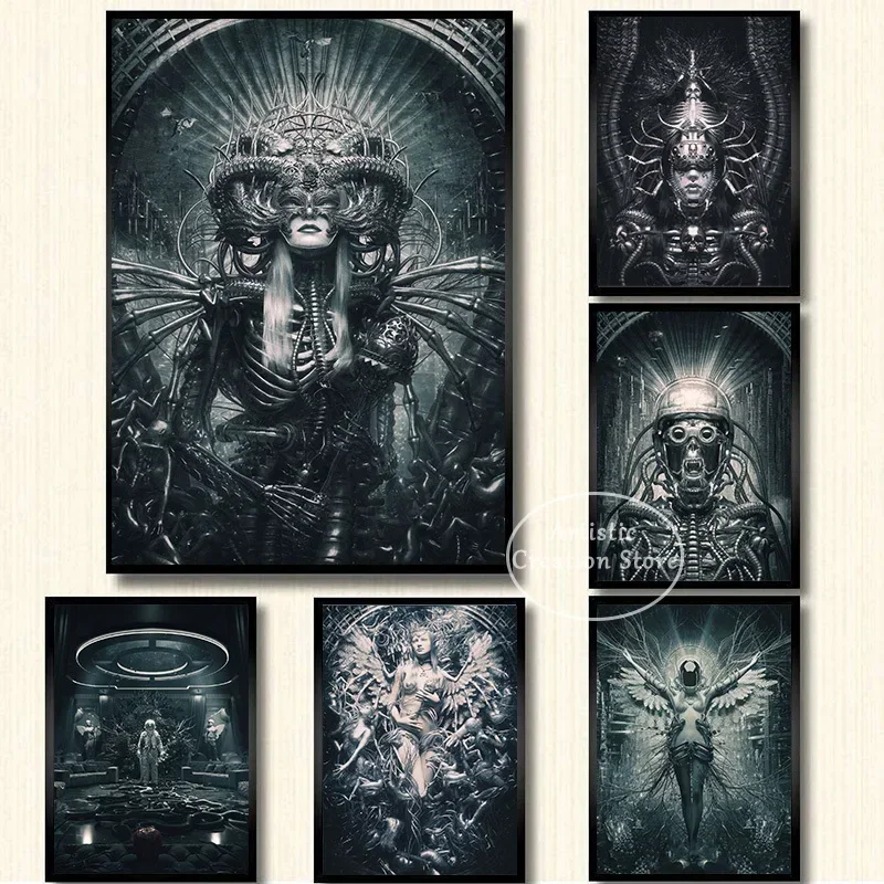 Darkside Astral Worlds Poster Cthulhu Dark Arts Monster Prints Canvas Painting Wall Picture Living Room Bedroom Home Decor