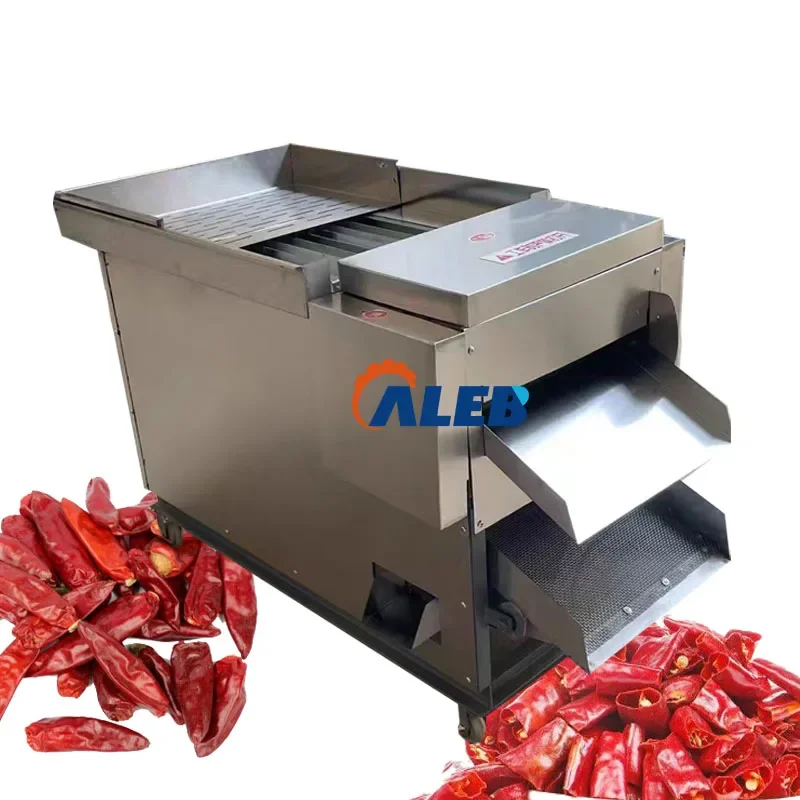 

Stainless Steel Automatic Dry Pepper Chili Cutting and Seed Separating Machine