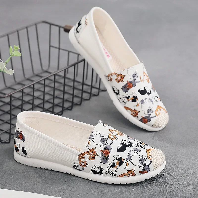 Ademende Mesh Lichtgewicht Casual Schoenen Vrouwen Mode Vrouwen Slip On Flats Print Visser Schoenen Op Flats Schoenen Zapatos De Mujer