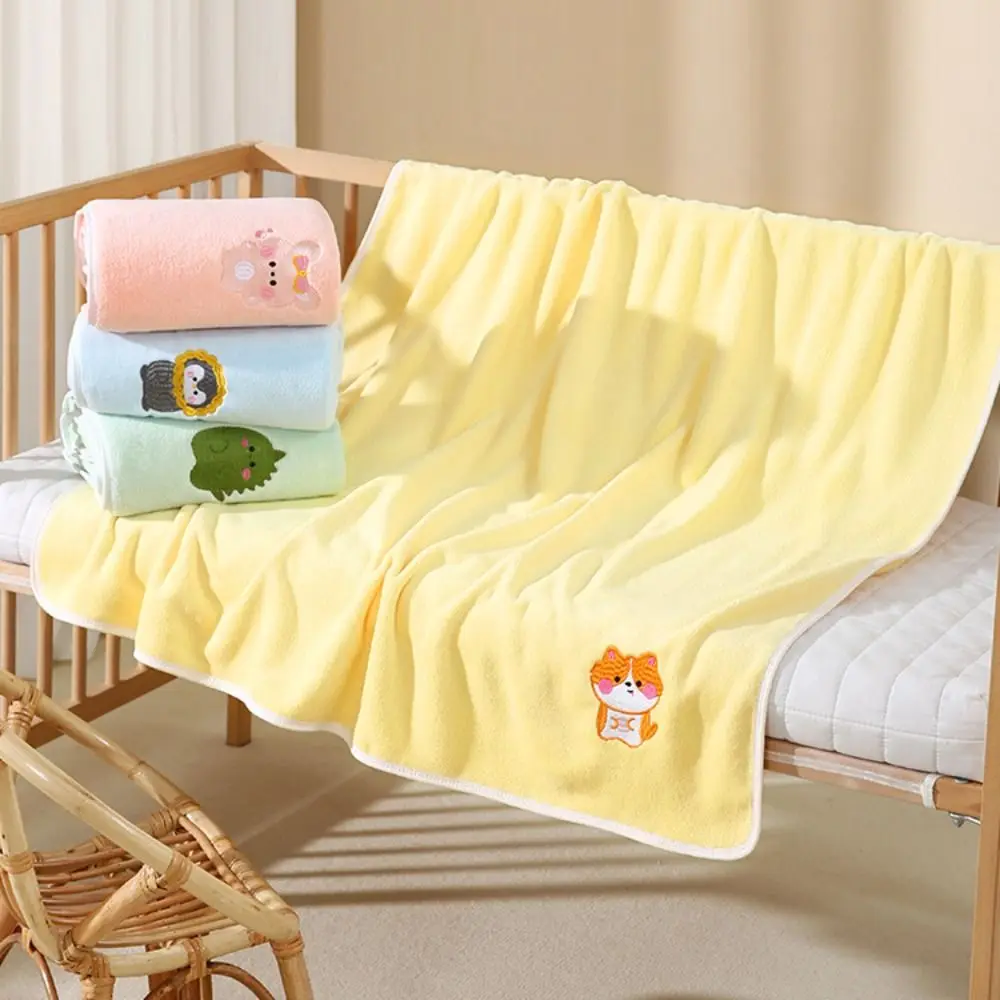 Products Cotton Children Bath Towels Thick Coral Fleece Newborn Baby Towel Quick Drying Absorbent Baby Bath Towel Baby Care