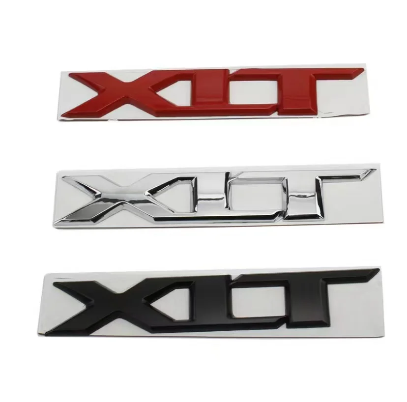 

2pcs 3D Metal XLT Letter Logo Car Trunk Body Badge Emblem Decals Sticker For F150 F-150 Ranger T6 XLT Decoration Accessories