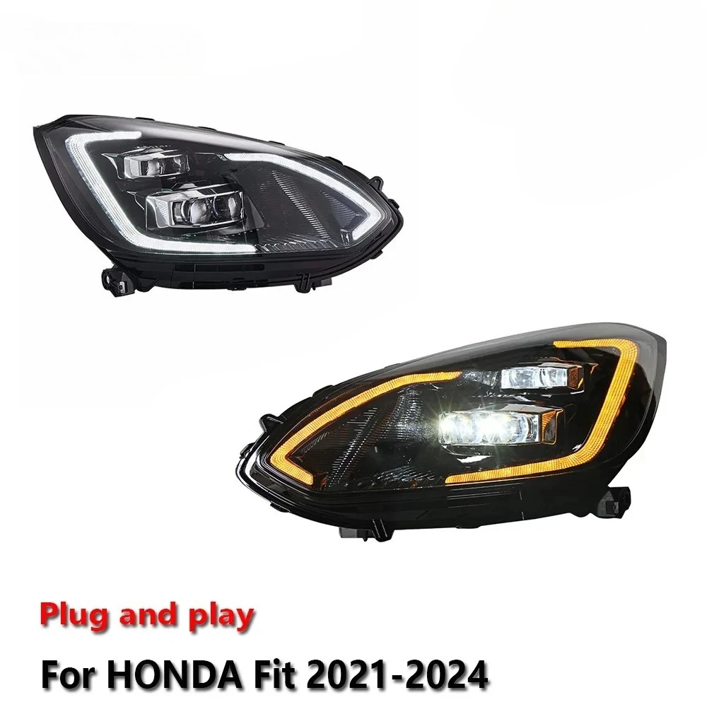 

Светодиодные фары для HONDA Fit 2021-2024 GT: противотуманные фары, ДХО, стоп-сигналы, указатели поворота. Готовые к установке, автосвет.