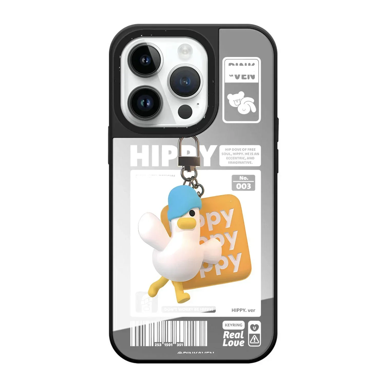 

Acrylic Cartoon Duck Phone Case Cover for iPhone 11 12 13 14 15 Pro Max Case for iPhone 15 ProMax