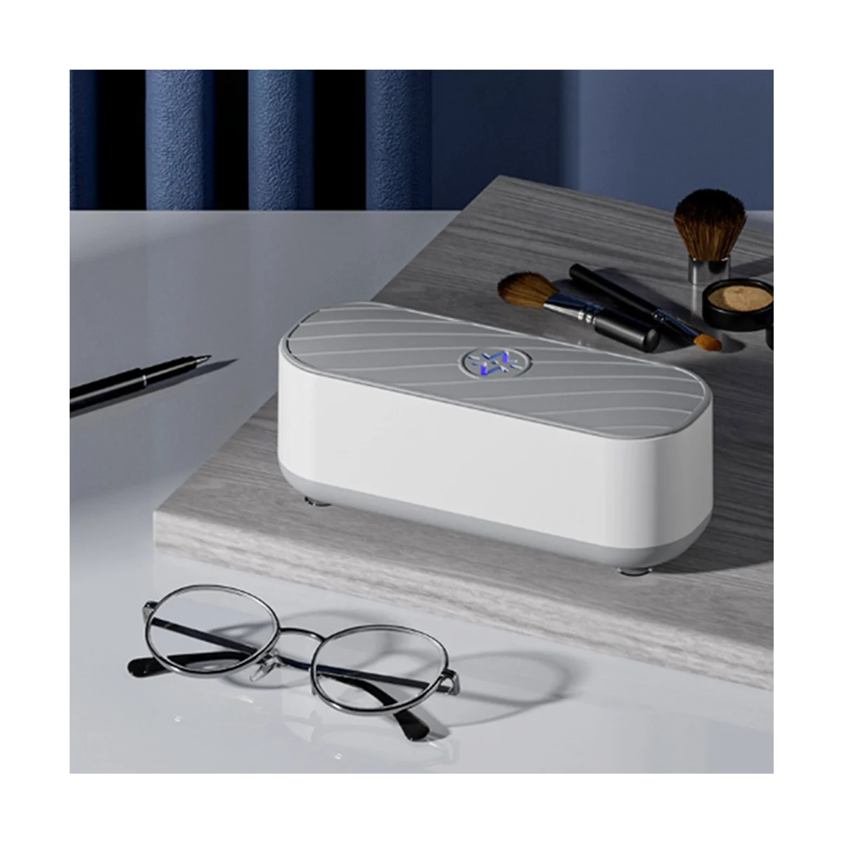 منظف بالموجات فوق الصوتية منظف المجوهرات بالموجات فوق الصوتية المحمولة آلة بالموجات فوق الصوتية منخفضة الضوضاء لجميع النظارات والمجوهرات