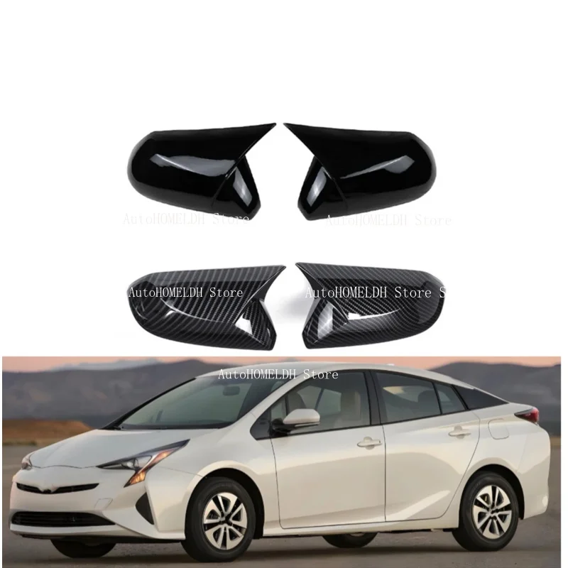 Rearview Side Mirror Cover Fit For Toyota Prius XW50 2016 2017 2018 2019 2020 2021 2022  Wing Cap Car Door Rear View Case Trim