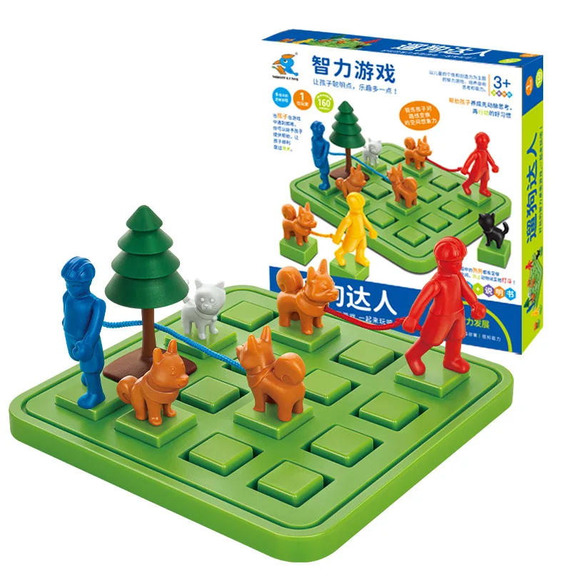 

Walking Dog Board Game With Solution Skill-Building Puzzle Logic Game Training Early Eduction Toy Children Gift