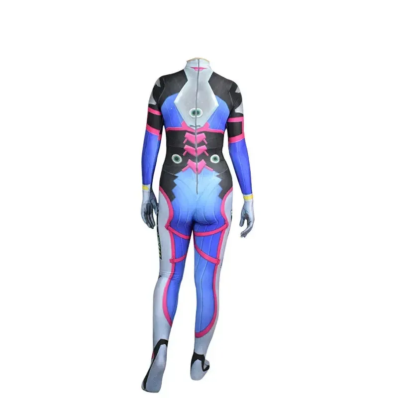 72th Anime D.Va cosplay ow juego disfraz niñas mujeres Zentai catsuits DVA piel clásica superhéroe Halloween mono niños