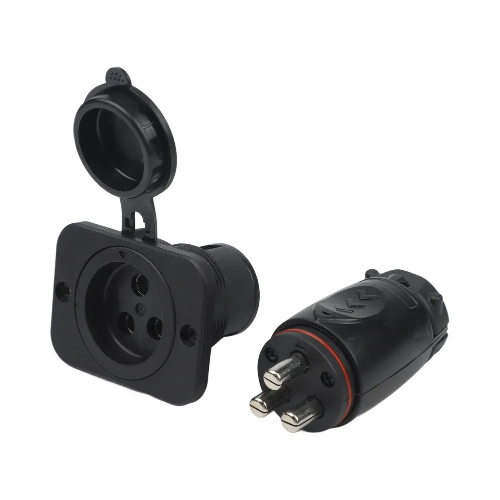70A Waterproof Trolling Motor Connector Socket 12-48V For 2 3 Wire Boat Marine Electric Trolley Receptacle