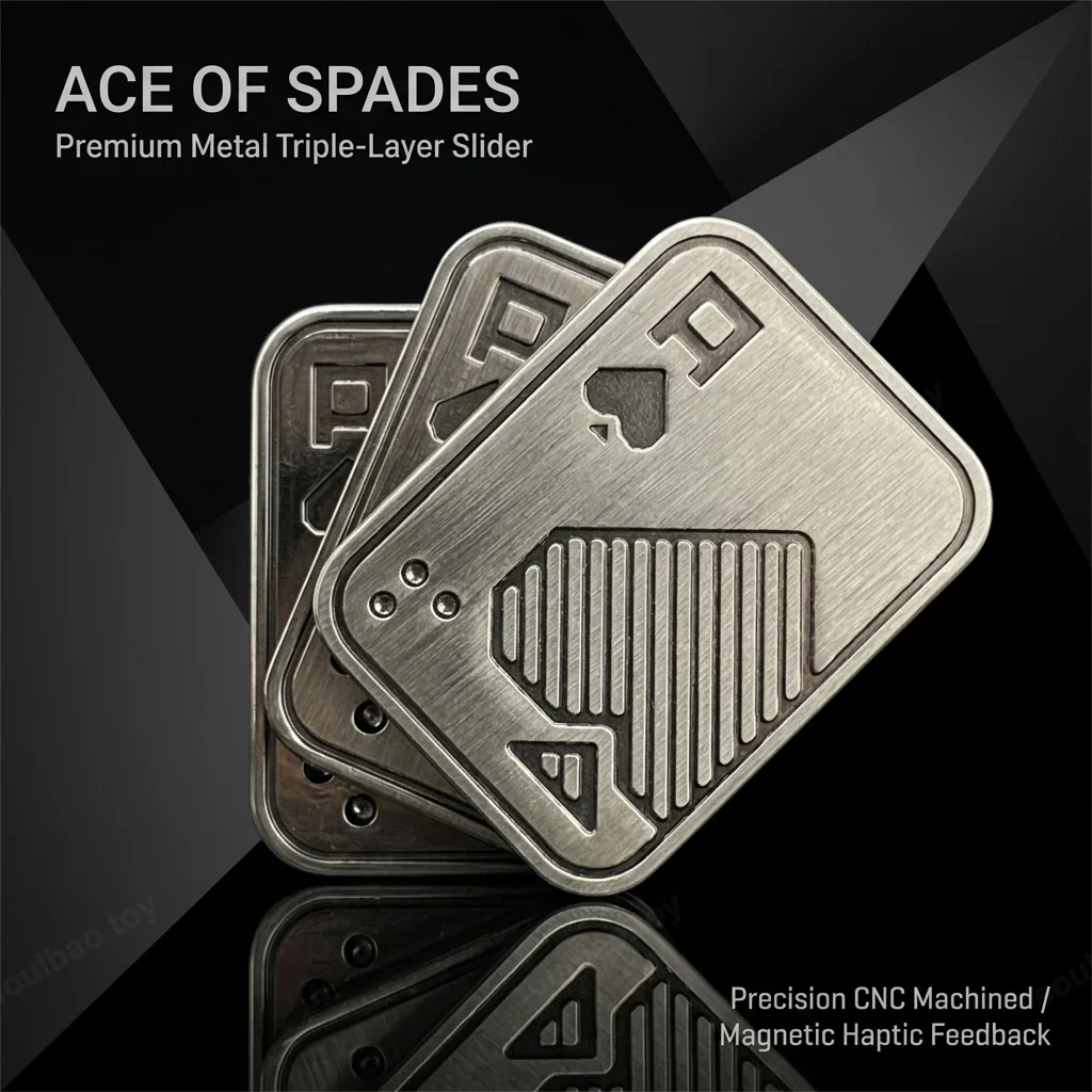 

Металлическая игрушка-слайдер для снятия стресса, трехслойная EDC-игрушка для вращения, портативная магнитная антистресс-игрушка, подарок для взрослых