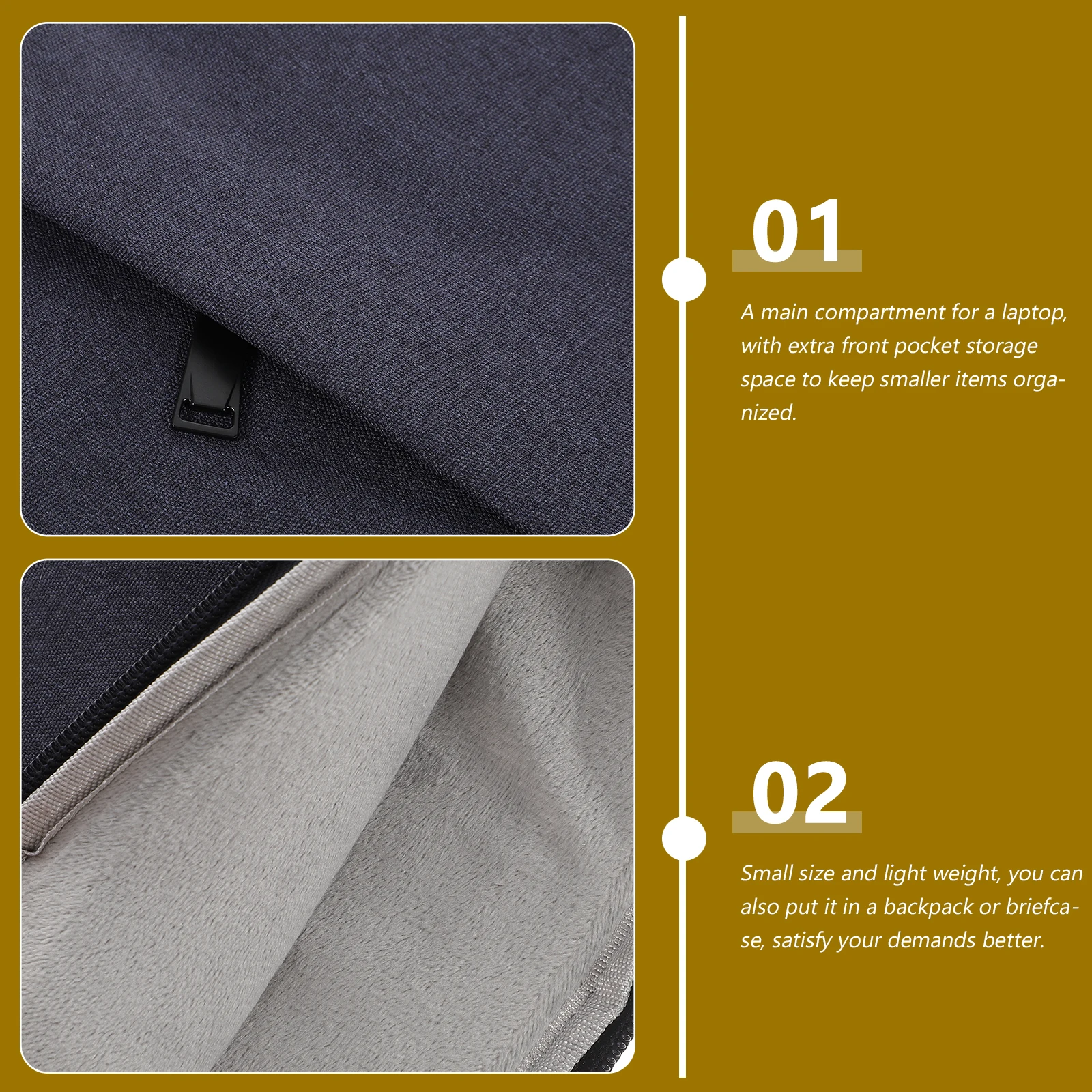 

Laptop Sleeve Polyester for 15.6 Inch Laptop Portable Computer Carrier Outdoor Travel Storage Tablet Bag