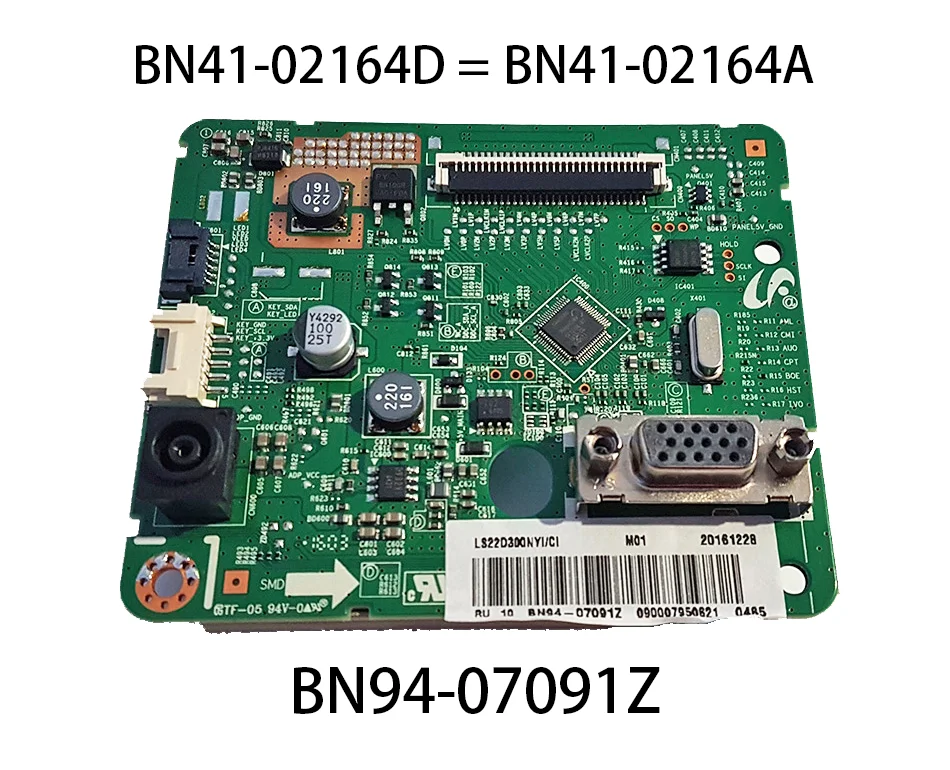 

Original Main Board BN41-02164D = BN41-02164A BN94-07091Z SD300_1A for Monitor LS22D300NY LS22D300 S22D300NY Motherboard