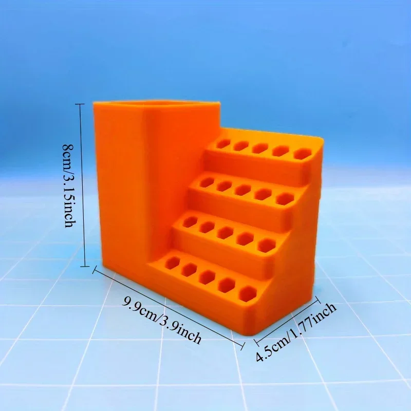 20/50 حفرة مفك رئيس صندوق أدوات تخزين ثقب مجلس مفك كهربائي حامل مناسبة لمقبض سداسية 6.35 مللي متر