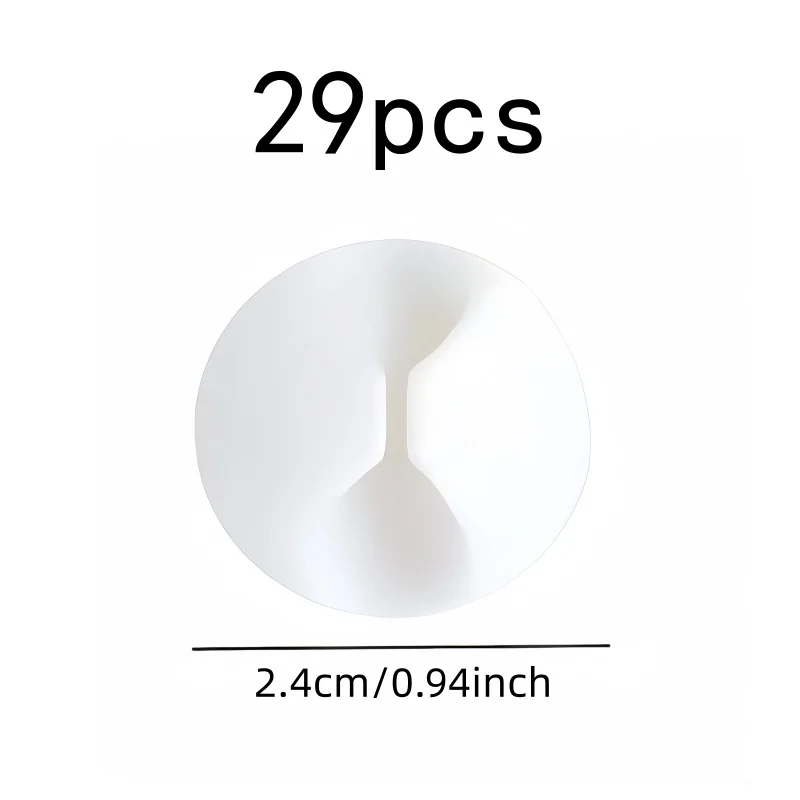 29 pcs Cord Clips, Self Adhesive, Strong Hold for Charging Cables and Headphone Wires, Easy Install, Reusable, Durable