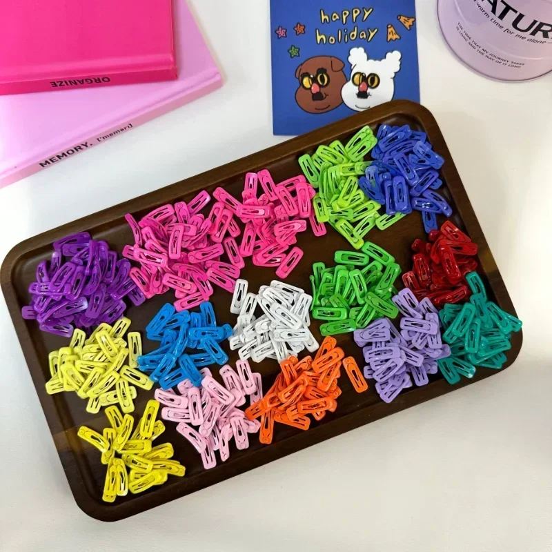 

5pc/set Korean Mini 2cm Colorful Hairpin Hairgrip Hair Clips for Kids Childs Doll Pet Ornamen Vintage Gift Hair Accessories