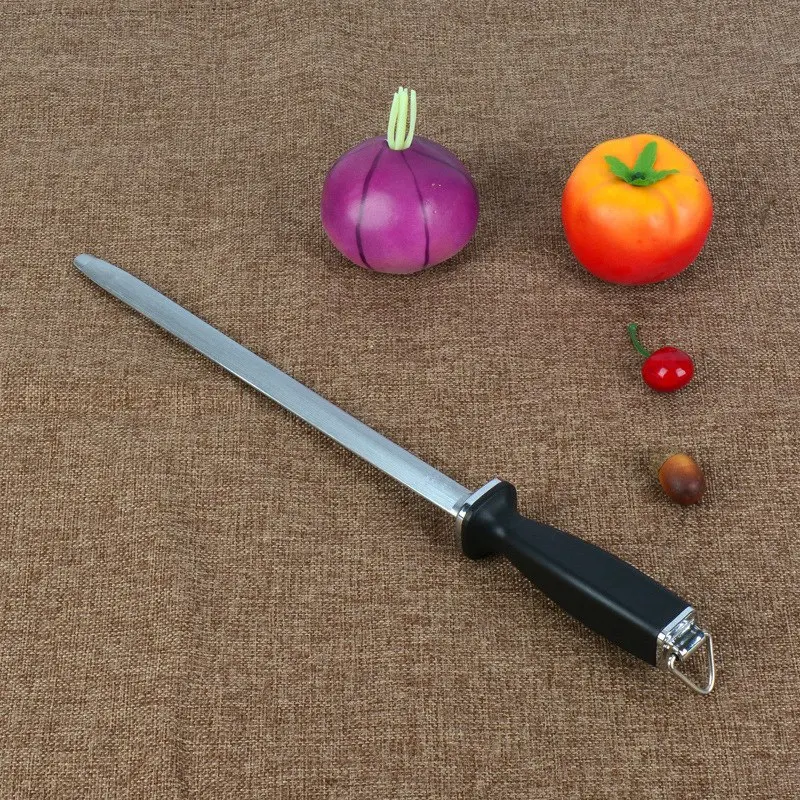 PWS 10 Inch Professional Chef Knife Sharpener Rod Diamond Sharpening Stick Honing Steel For Knife