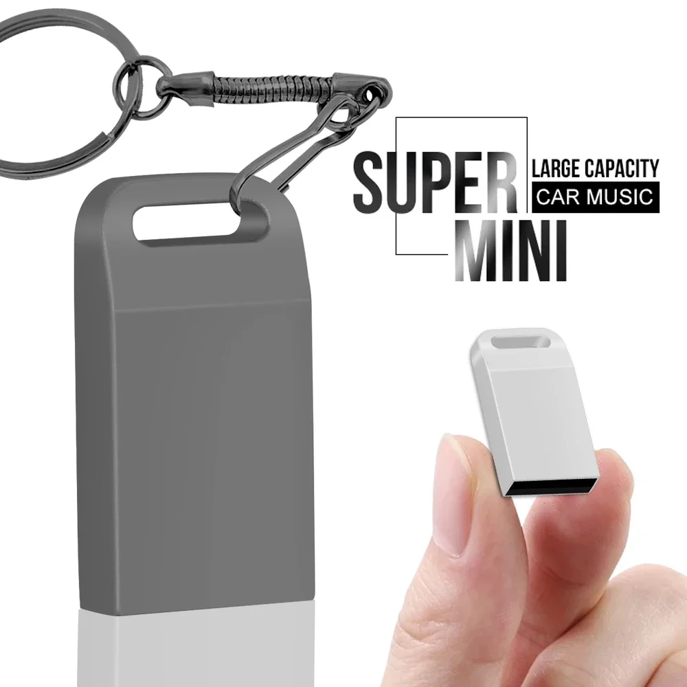 New 128G Super Mini Metal Usb Flash Drive 64G Pen Drive High Speed Memory Stick 64G U Disk Pendrive 2.0 Memoria Usb